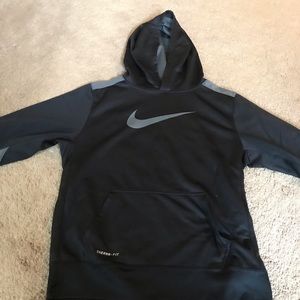 Black and gray hoodie